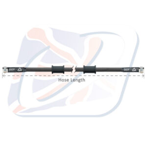 Brzdová hadice Venhill POWERHOSEPLUS 3H0500-CB 500mm Karbon