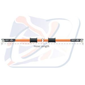 Brzdová hadice Venhill POWERHOSEPLUS 3H0675-OR 675mm oranžová