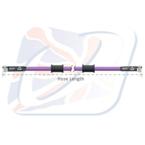 Brzdová hadice Venhill POWERHOSEPLUS 3H0300-PU 300mm fialová