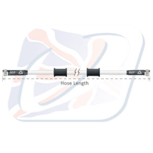 Brzdová hadice Venhill POWERHOSEPLUS 3H0250-WT 250mm bílá