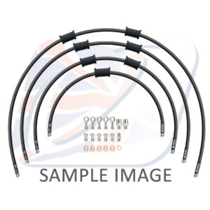 STANDARD Hadice přední brzdy sada Venhill POWERHOSEPLUS SUZ-5004FS-BK (4 hadice v sadě) černé hadice, nerezové koncovky