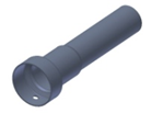Zátka výfuku "dB killer" MIVV DOUBLE GUN 50.DK.059.0 Ø25.5 - Ø 40 – L.135 mm