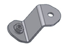 "S" shaped fitting support MIVV 50.SS.093.1