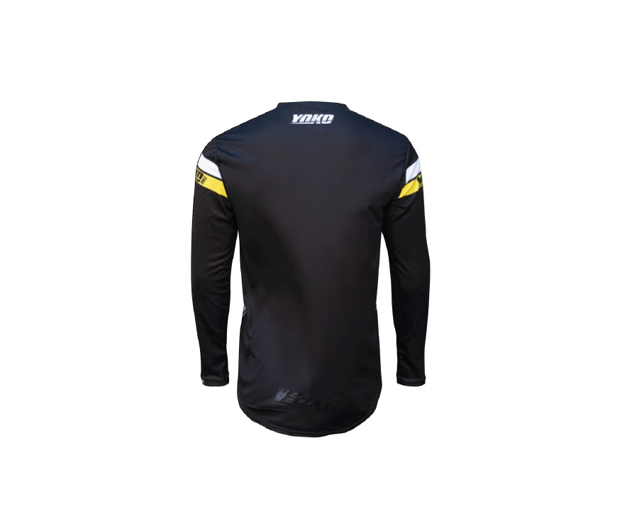 Motokrosový dres YOKO TRE černá/žlutá L - Obrázek 2