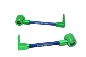 Chrániče páček ACCOSSATO DE003 s modrou hadicí a kloubem right + left , aluminium