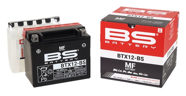 Bezúdržbová motocyklová baterie BS-BATTERY BTX12-BS (YTX12-BS) - Obrázek 3