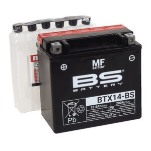 Bezúdržbová motocyklová baterie BS-BATTERY BTX14-BS (YTX14-BS)