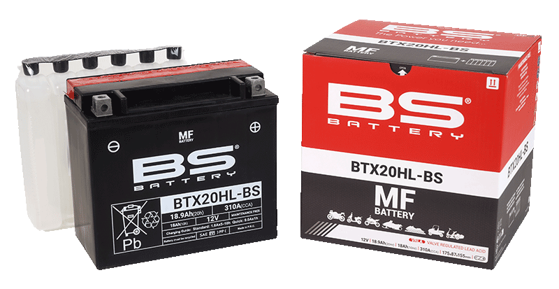 Bezúdržbová motocyklová baterie BS-BATTERY BTX20HL-BS - Obrázek 2