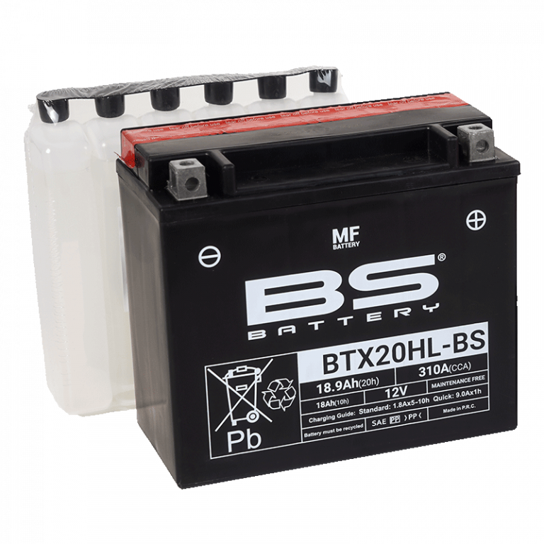Bezúdržbová motocyklová baterie BS-BATTERY BTX20HL-BS
