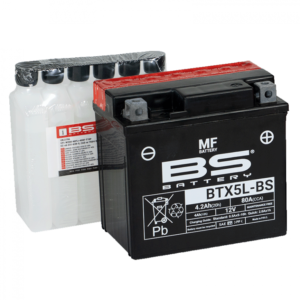 Bezúdržbová motocyklová baterie BS-BATTERY BTX5L-BS (YTX5L-BS)