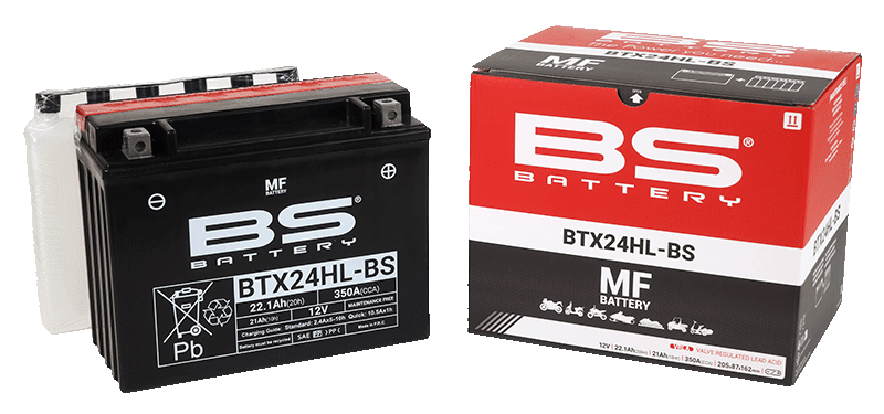 Bezúdržbová motocyklová baterie BS-BATTERY BTX24HL-BS - Obrázek 3