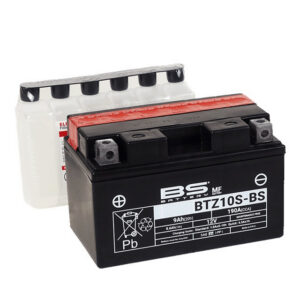 Bezúdržbová motocyklová baterie - max. 20° náklon BS-BATTERY BTZ10S-BS (YTZ10S-BS)