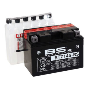 Bezúdržbová motocyklová baterie - max. 20° náklon BS-BATTERY BTZ14S-BS (YTZ14S-BS)