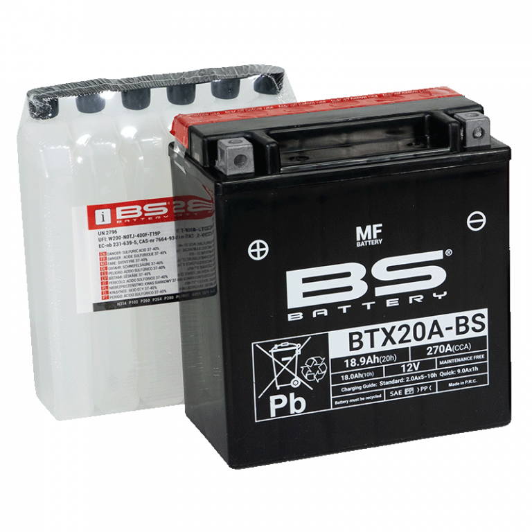 Bezúdržbová motocyklová baterie BS-BATTERY BTX20A-BS