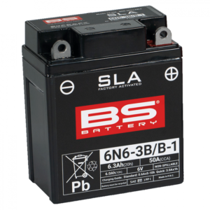 Továrně aktivovaná motocyklová baterie BS-BATTERY 6N6-3B/B-1 (FA)