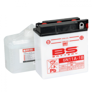 Konvenční motocyklová baterie BS-BATTERY 6N11A-1B Včetně balení kyseliny