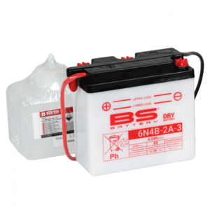 Konvenční motocyklová baterie BS-BATTERY 6N4B-2A-3 Včetně balení kyseliny