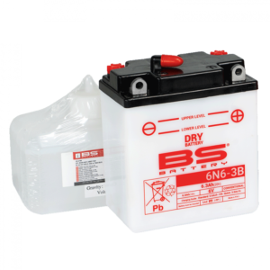Konvenční motocyklová baterie BS-BATTERY 6N6-3B Včetně balení kyseliny