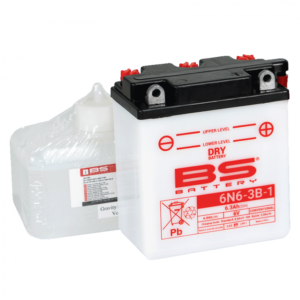 Konvenční motocyklová baterie BS-BATTERY 6N6-3B-1 Včetně balení kyseliny