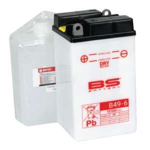 Konvenční motocyklová baterie BS-BATTERY B49-6 Včetně balení kyseliny