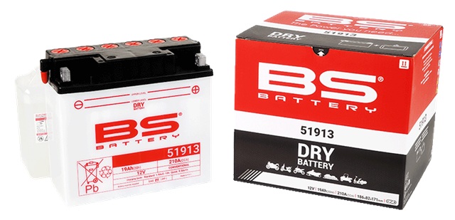 Konvenční motocyklová baterie BS-BATTERY BS51913 Včetně balení kyseliny - Obrázek 3