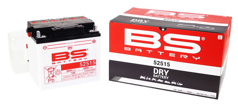 Konvenční motocyklová baterie BS-BATTERY BS52515 Včetně balení kyseliny - Obrázek 2