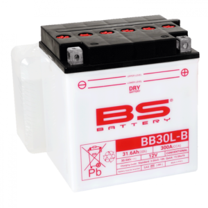 Konvenční motocyklová baterie BS-BATTERY BB30L-B Včetně balení kyseliny