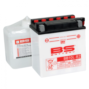 Konvenční motocyklová baterie BS-BATTERY BB10L-B2 (YB10L-B2) Včetně balení kyseliny