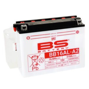 Konvenční motocyklová baterie BS-BATTERY BB16AL-A2 (YB16AL-A2 ) Včetně balení kyseliny