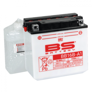 Konvenční motocyklová baterie BS-BATTERY BB16B-A1 Včetně balení kyseliny