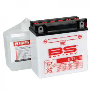 Konvenční motocyklová baterie BS-BATTERY BB7L-B Včetně balení kyseliny