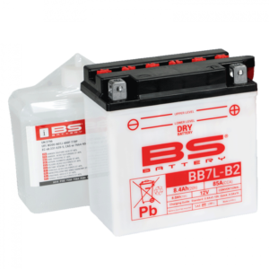 Konvenční motocyklová baterie BS-BATTERY BB7L-B2 Včetně balení kyseliny