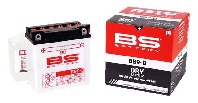 Konvenční motocyklová baterie BS-BATTERY BB9-B (YB9-B) Včetně balení kyseliny - Obrázek 3