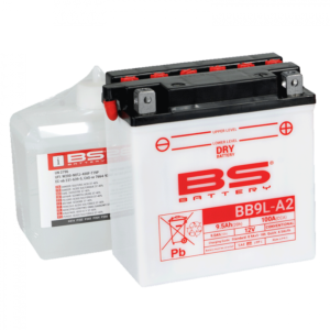 Konvenční motocyklová baterie BS-BATTERY BB9L-A2 (YB9L-A2) Včetně balení kyseliny