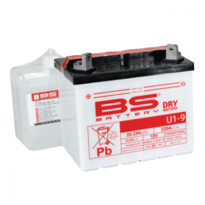 Konvenční motocyklová baterie BS-BATTERY U1-9 Včetně balení kyseliny