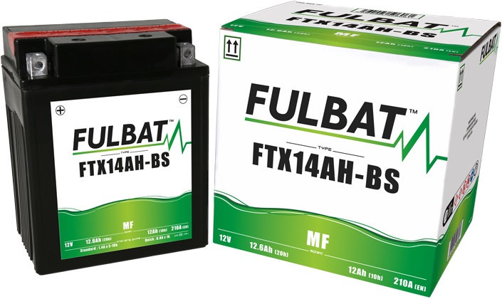 Bezúdržbová motocyklová baterie FULBAT FTX14AH-BS (YTX14AH-BS) - Obrázek 2