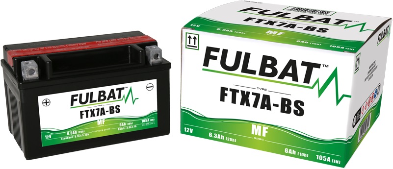 Bezúdržbová motocyklová baterie FULBAT FTX7A-BS (YTX7A-BS) - Obrázek 2