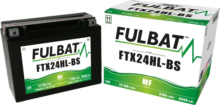 Bezúdržbová motocyklová baterie FULBAT FTX24HL-BS (YTX24HL-BS) - Obrázek 2