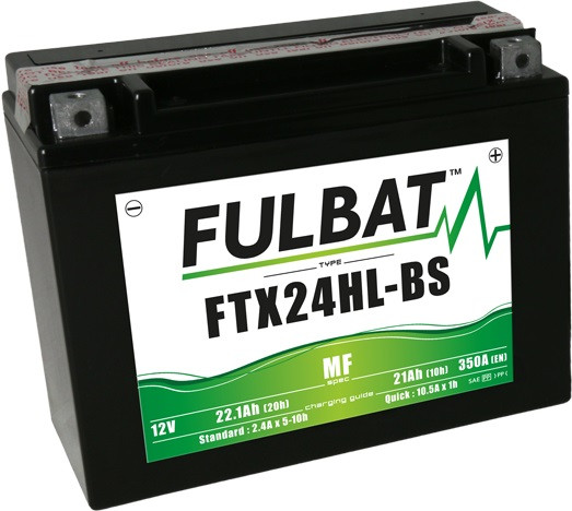 Bezúdržbová motocyklová baterie FULBAT FTX24HL-BS (YTX24HL-BS)