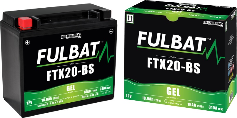 Gelová baterie FULBAT FTX20-BS GEL - Obrázek 2