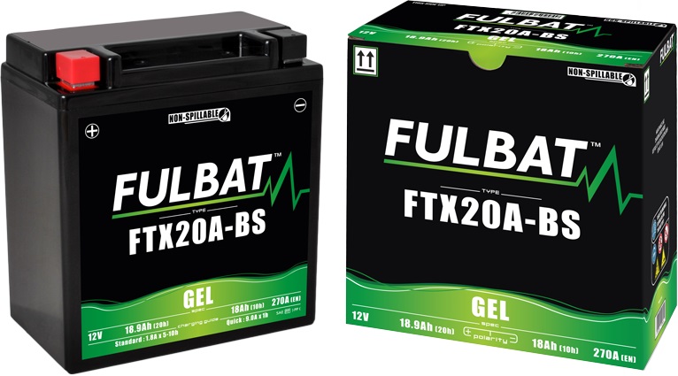 Gelová baterie FULBAT FTX20A-BS GEL - Obrázek 2