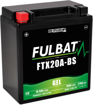 Gelová baterie FULBAT FTX20A-BS GEL