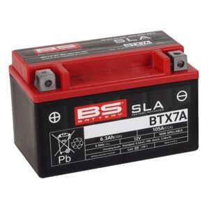 Továrně aktivovaná motocyklová baterie BS-BATTERY BTX7A (FA) (YTX7A (FA)) SLA