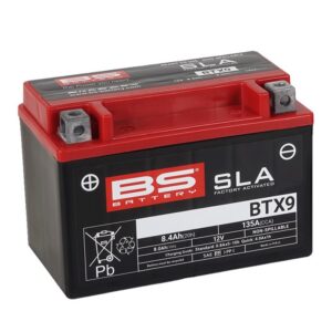 Továrně aktivovaná motocyklová baterie BS-BATTERY BTX9 (FA) (YTX9 (FA)) SLA