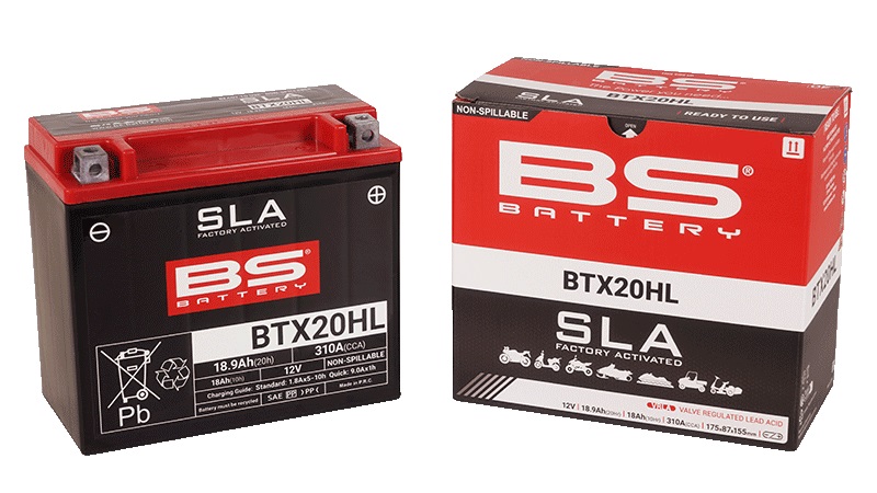 Továrně aktivovaná motocyklová baterie BS-BATTERY BTX20H (FA) (YTX20H (FA)) - Obrázek 3