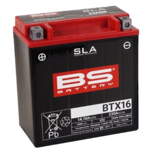 Továrně aktivovaná motocyklová baterie BS-BATTERY BTX16 (FA) (YTX16 (FA)) SLA