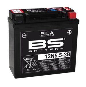 Továrně aktivovaná motocyklová baterie BS-BATTERY 12N5.5-3B (FA) SLA
