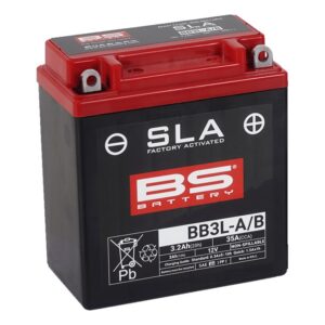 Továrně aktivovaná motocyklová baterie BS-BATTERY BB3L-B (FA) (YB3L-B (FA)) SLA