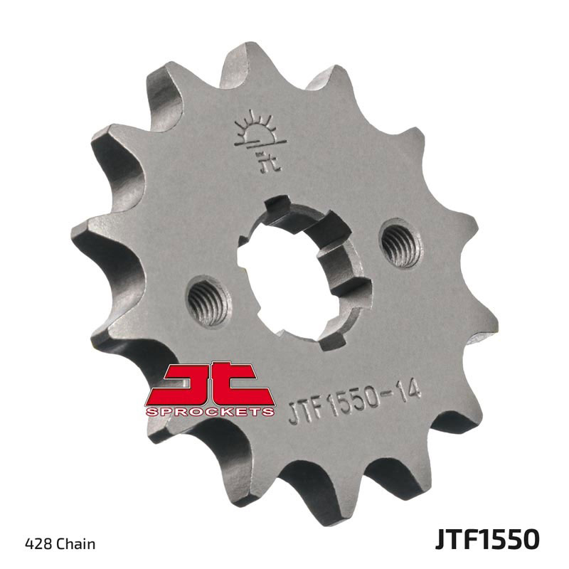 Řetězová sada D.I.D Chain - stříbrný řetěz 428 D, netěsněný, kolečko JT, rozeta JT pro YAMAHA YZF-R 125 2019-2022 - Obrázek 3