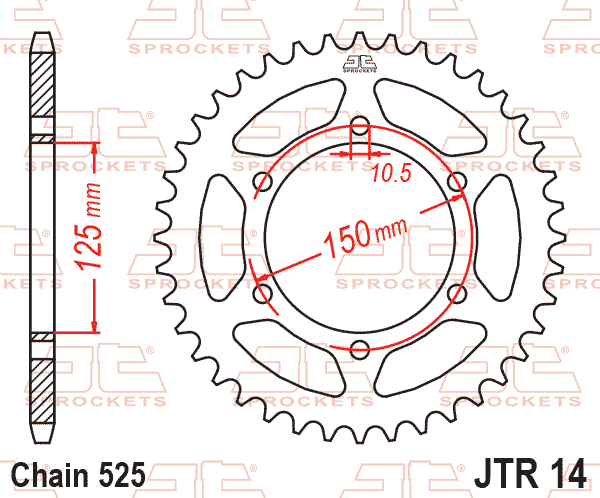 Řetězová sada D.I.D Chain - zlatý řetěz 525 ZVM-X, X-kroužek, kolečko JT, rozeta JT pro BENELLI TRK 502 X 2018-2023 - Obrázek 5